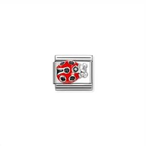 NEW NOMINATION unisex animals links bracelet in ladybug